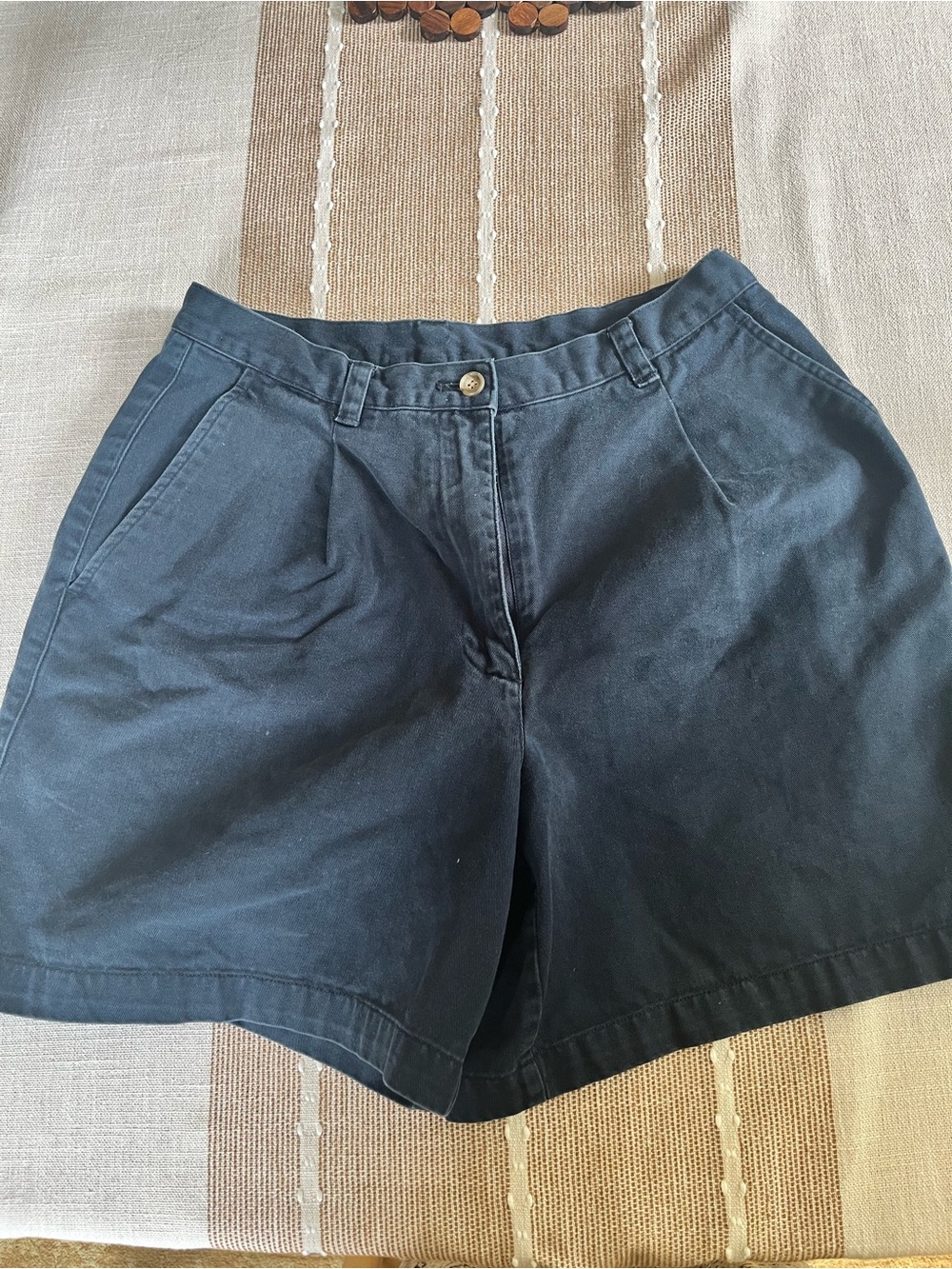 Vintage Green Label Ralph Lauren Navy Classic High-Waist Navy Women’s Shorts